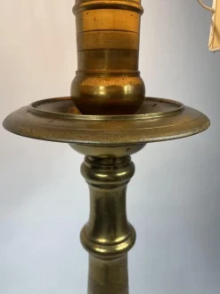 Online Pamono Antique French Floor Lamp in Golden Bronze, 19th Century