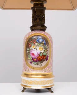 Discount Pamono Antique French Hand Painted Table Lamp in Sevres Porcelain, 1880s