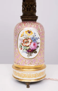 Discount Pamono Antique French Hand Painted Table Lamp in Sevres Porcelain, 1880s