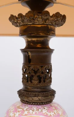 Discount Pamono Antique French Hand Painted Table Lamp in Sevres Porcelain, 1880s