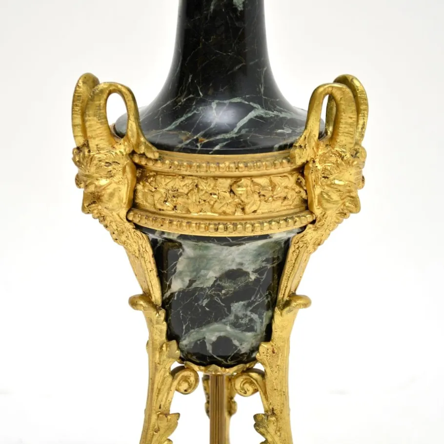 Discount Pamono Antique French Marble and Gilt Bronze Table Lamp, 1890s