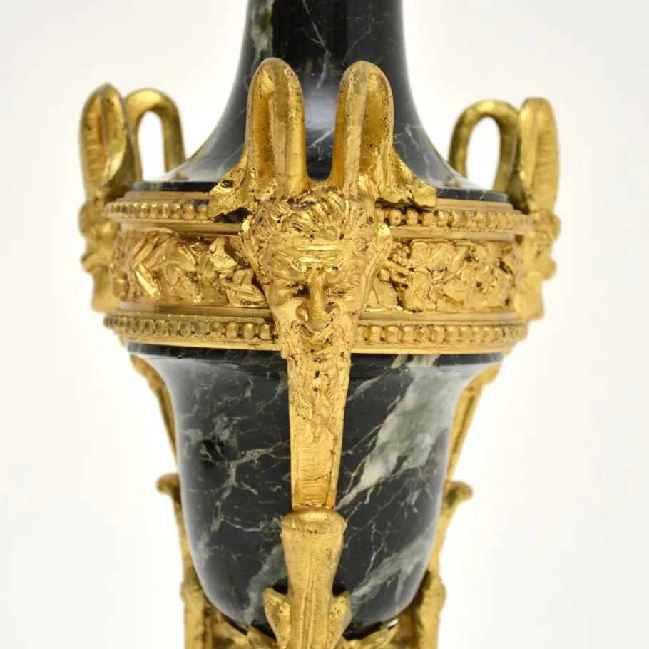 Discount Pamono Antique French Marble and Gilt Bronze Table Lamp, 1890s