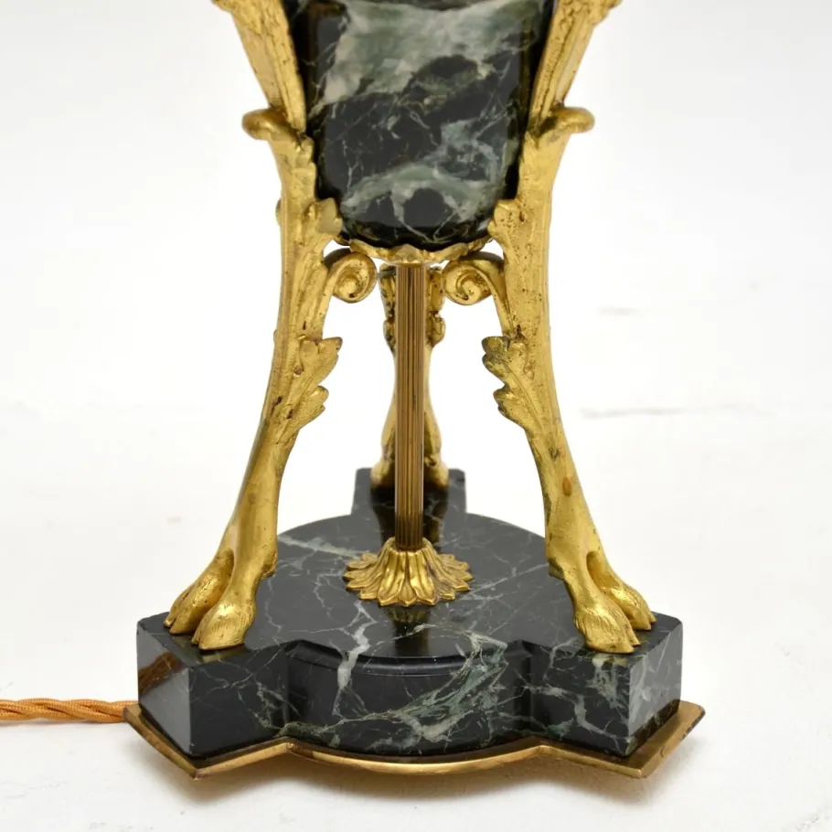 Discount Pamono Antique French Marble and Gilt Bronze Table Lamp, 1890s