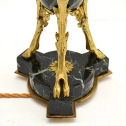 Discount Pamono Antique French Marble and Gilt Bronze Table Lamp, 1890s