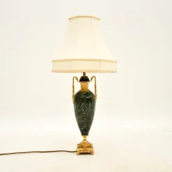 Discount Pamono Antique French Marble and Gilt Metal Table Lamp, 1890s