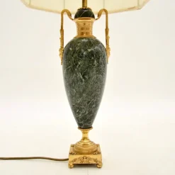 Discount Pamono Antique French Marble and Gilt Metal Table Lamp, 1890s