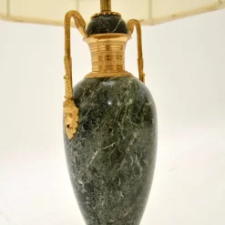 Discount Pamono Antique French Marble and Gilt Metal Table Lamp, 1890s