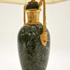 Discount Pamono Antique French Marble and Gilt Metal Table Lamp, 1890s
