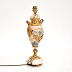 Discount Pamono Antique French Marble and Gilt Bronze Table Lamp, 1890s