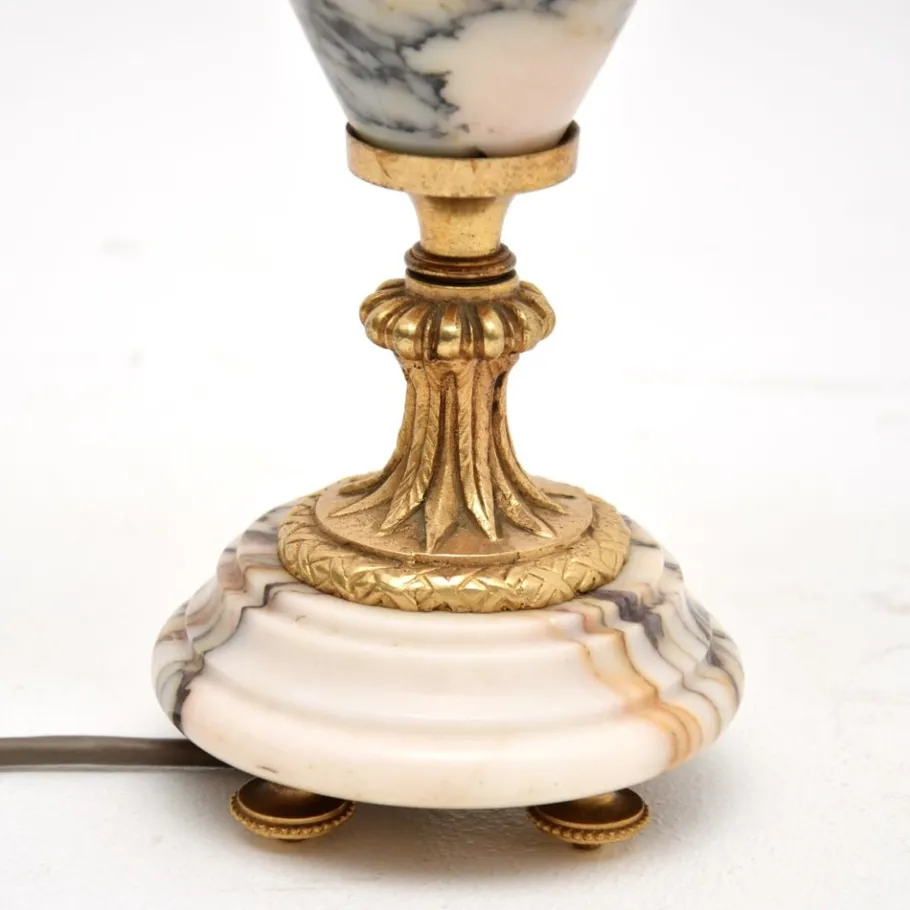 Discount Pamono Antique French Marble and Gilt Bronze Table Lamp, 1890s