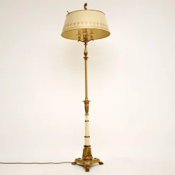 Sale Pamono Antique French Tole Floor Lamp & Shade