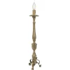 Pamono Antique Gilt Brass Lamp Holder Candelabrum, 1700s