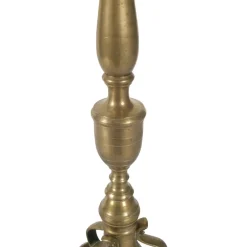 Pamono Antique Gilt Brass Lamp Holder Candelabrum, 1700s