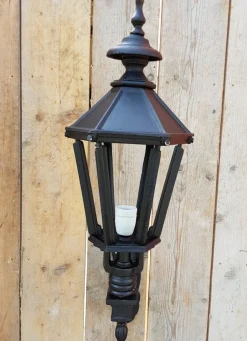 Sale Pamono Antique Hexagon Cast Iron Wall Lantern