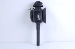 New Pamono Antique Iron Carriage Lantern Lamp with Candle Torch, 1890s