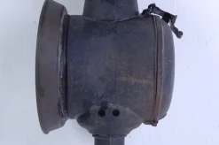 New Pamono Antique Iron Carriage Lantern Lamp with Candle Torch, 1890s