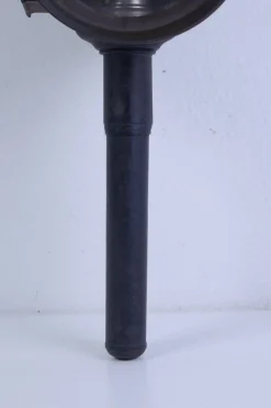 New Pamono Antique Iron Carriage Lantern Lamp with Candle Torch, 1890s