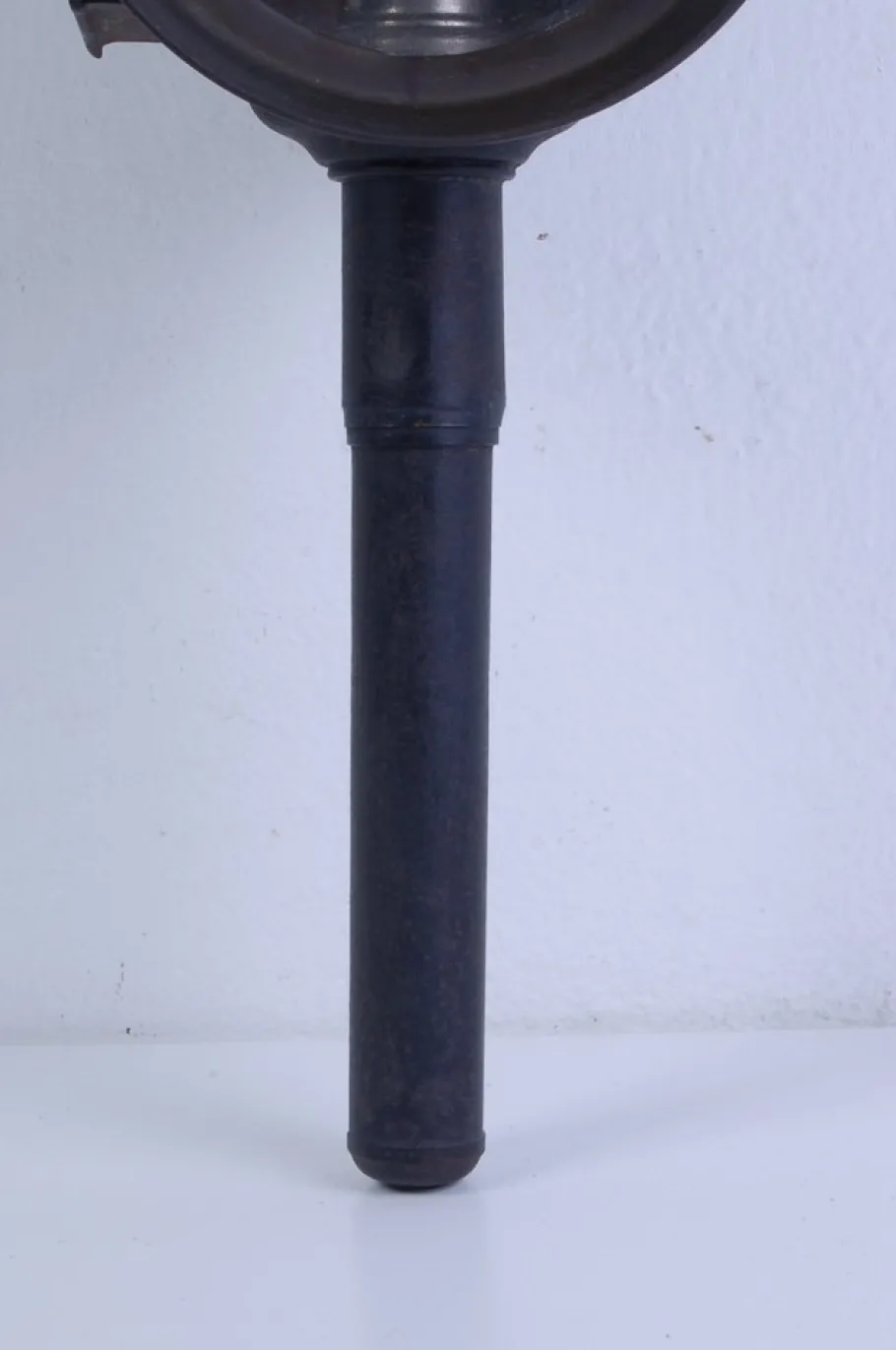 New Pamono Antique Iron Carriage Lantern Lamp with Candle Torch, 1890s