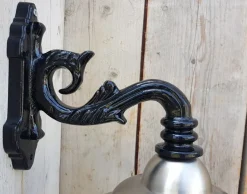 Pamono Antique Italian Black Pewter Wall Lantern