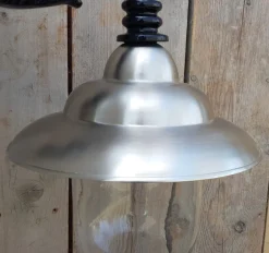 Pamono Antique Italian Black Pewter Wall Lantern