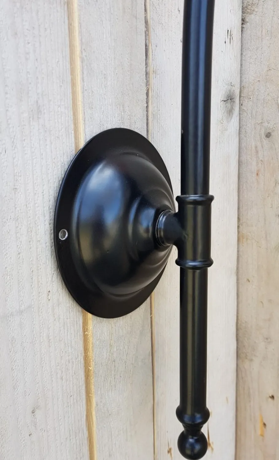 Outlet Pamono Antique Italian Black Pewter Outdoor Wall Lamp