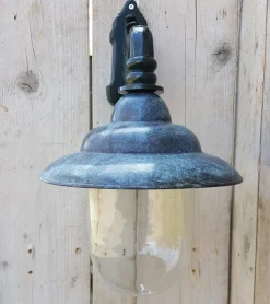 Sale Pamono Antique Italian Green Copper Patina Outdoor Wall Lamp