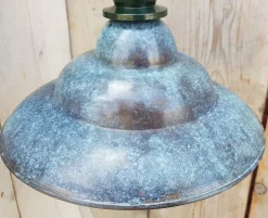 Sale Pamono Antique Italian Green Copper Patina Outdoor Wall Lamp