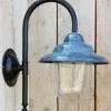 Outlet Pamono Antique Italian Green Copper Patina Outdoor Wall Lamp
