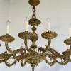 Hot Pamono Antique Italian Oval Chandelier in Brass, 1920s