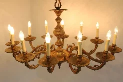 Hot Pamono Antique Italian Oval Chandelier in Brass, 1920s