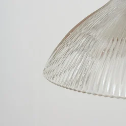 Hot Pamono Antique Reclaimed Glass Pendant Light from Holophane, 1950s
