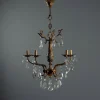 Online Pamono Antique Rococo Style Bronze and Crystal Chandelier, Italy, 20th Century