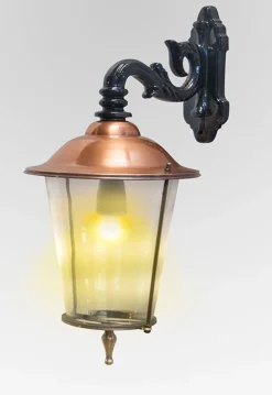 Best Pamono Antique Round Copper Hanging Wall Lantern