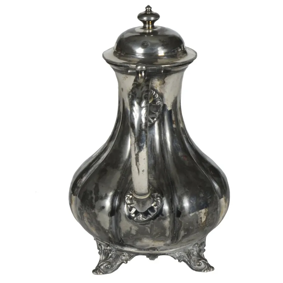 Clearance Pamono Antique Second Half of the 19th Century Sheffield Teapot by Shaw & Fisher