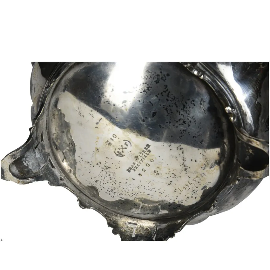 Clearance Pamono Antique Second Half of the 19th Century Sheffield Teapot by Shaw & Fisher