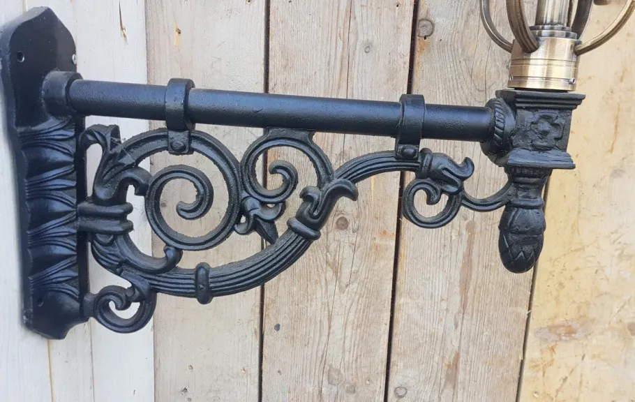 Discount Pamono Antique Square Cast Iron and Copper Wall Lantern