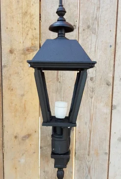 Pamono Antique Square Cast Iron Wall Lantern