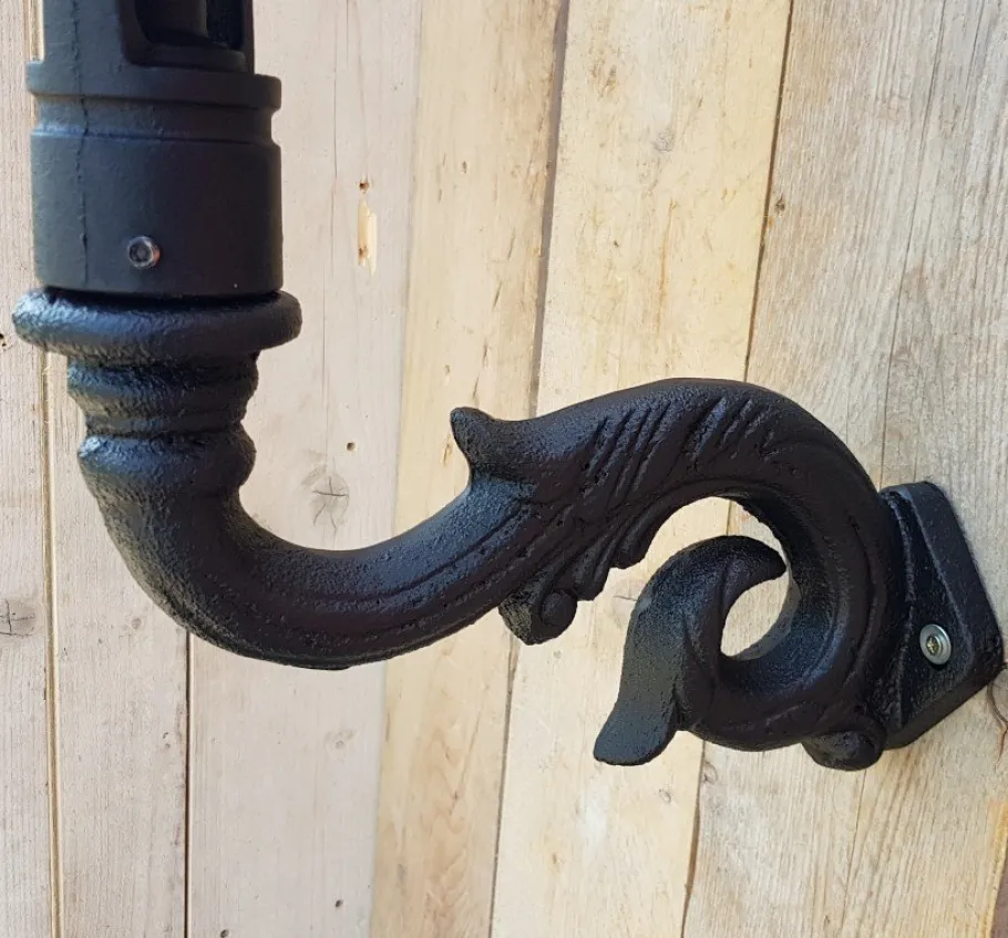 Discount Pamono Antique Square Cast Iron Wall Lantern