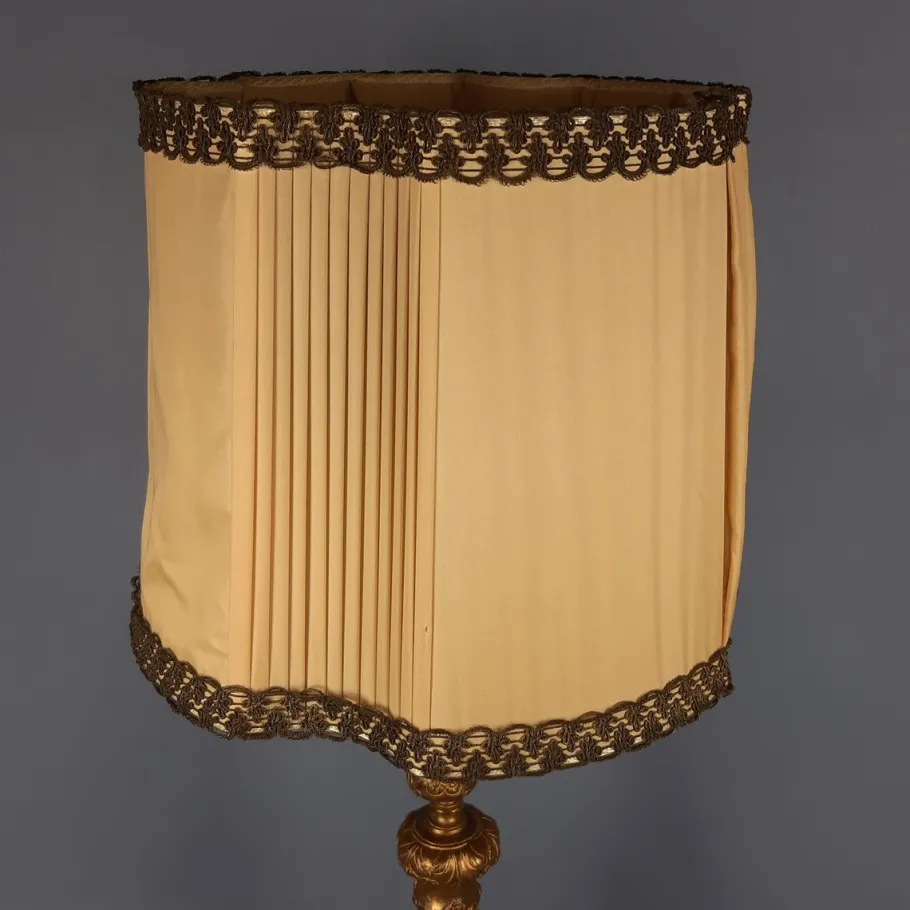 Best Pamono Antique Table Lamp in Wood and Brass, 1890s