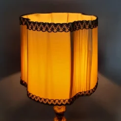 Best Pamono Antique Table Lamp in Wood and Brass, 1890s