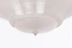 Discount Pamono Antique Three-Part Holophane Pendant Light, 1920s