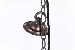 Discount Pamono Antique Three-Part Holophane Pendant Light, 1920s