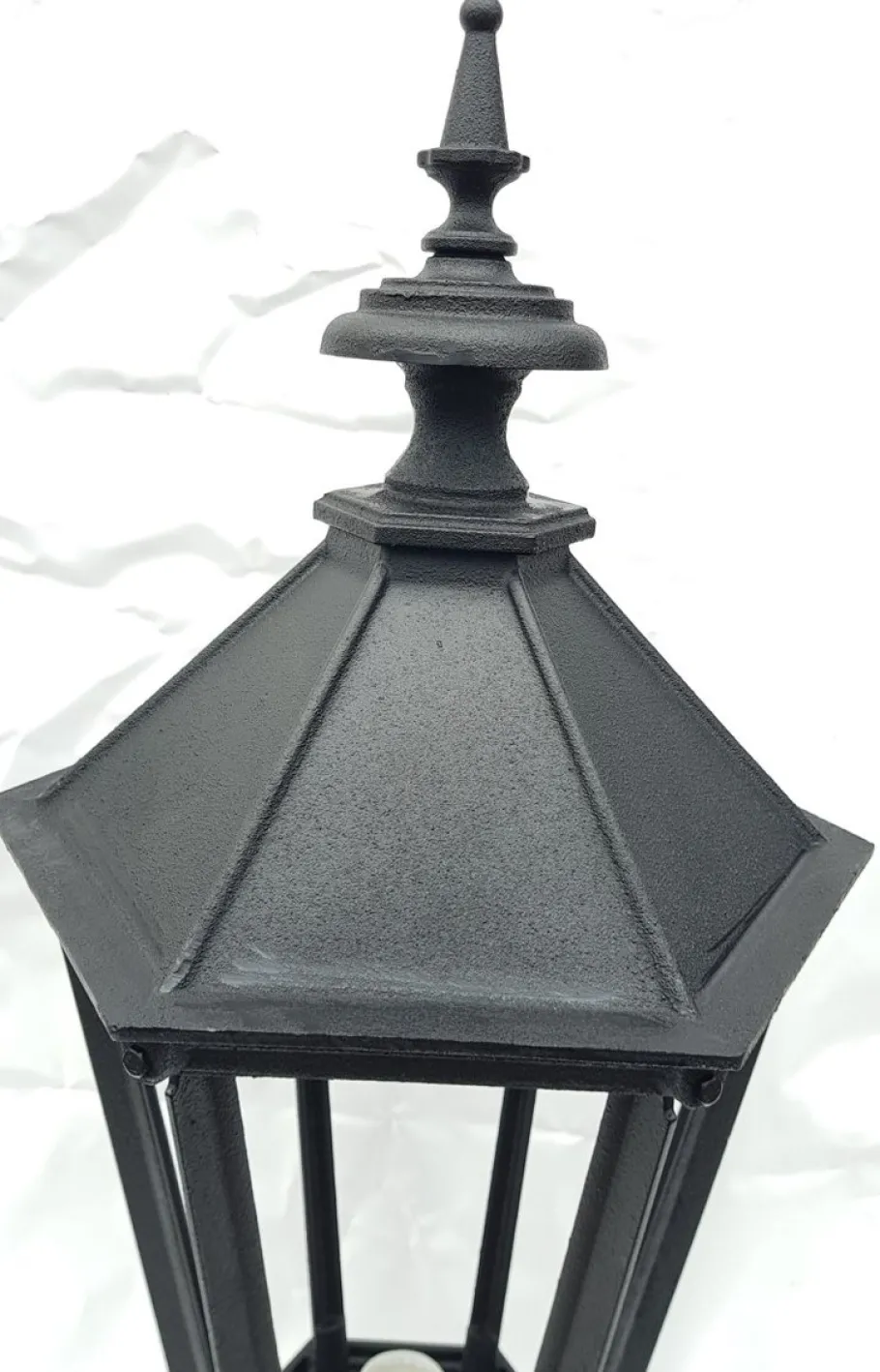 Outlet Pamono Antique Victorian Cast Iron Pillar Lamp Lantern on Base Outdoor Lamp