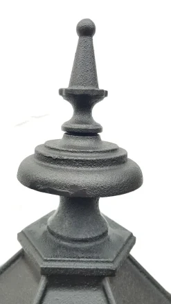 Outlet Pamono Antique Victorian Cast Iron Pillar Lamp Lantern on Base Outdoor Lamp