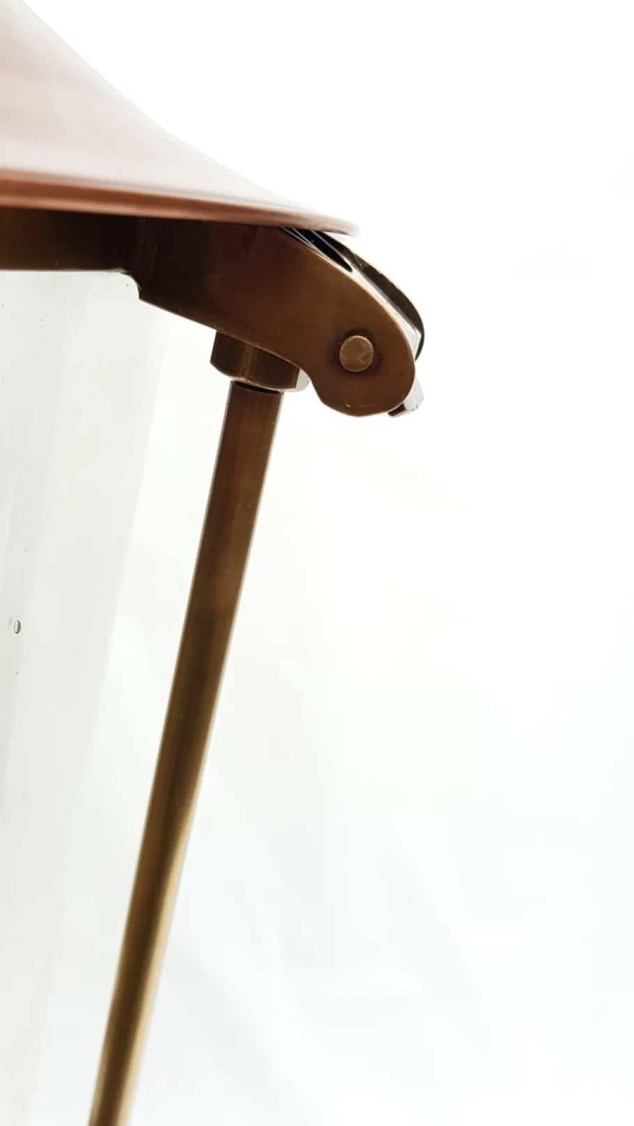 Hot Pamono Antique Victorian Classic Copper Pillar Lamp Lantern on Base Outdoor Lamp