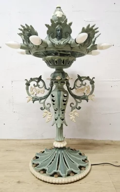 Hot Pamono Antique Victorian Floor Lamp in Cast Iron, 1890s