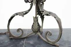 Discount Pamono Antique Wrought Iron Ground Lamp, 1890s