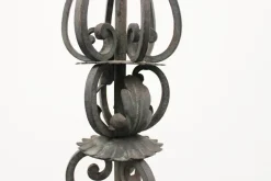 Discount Pamono Antique Wrought Iron Ground Lamp, 1890s
