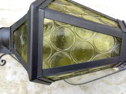 Clearance Pamono Antique Wrought Iron Lantern Wall Light