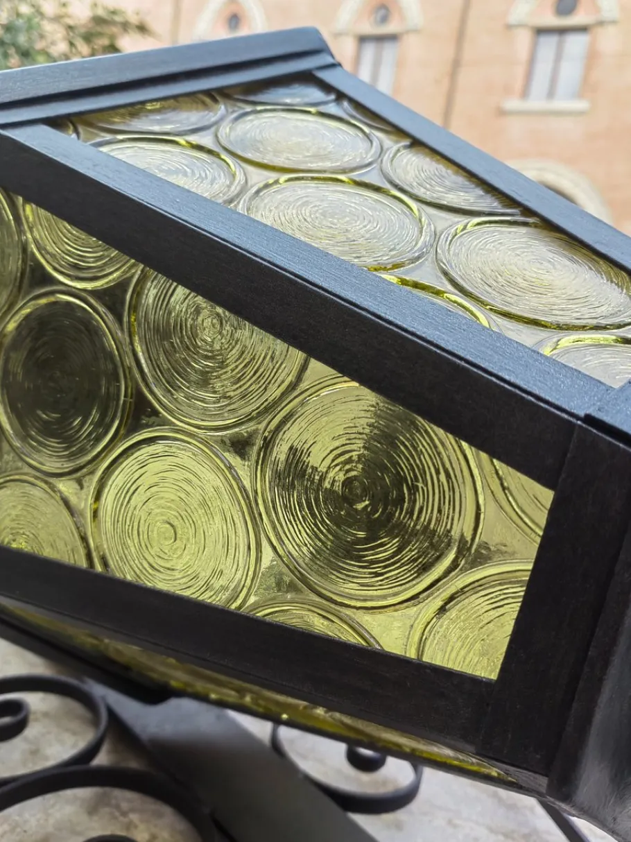 Clearance Pamono Antique Wrought Iron Lantern Wall Light